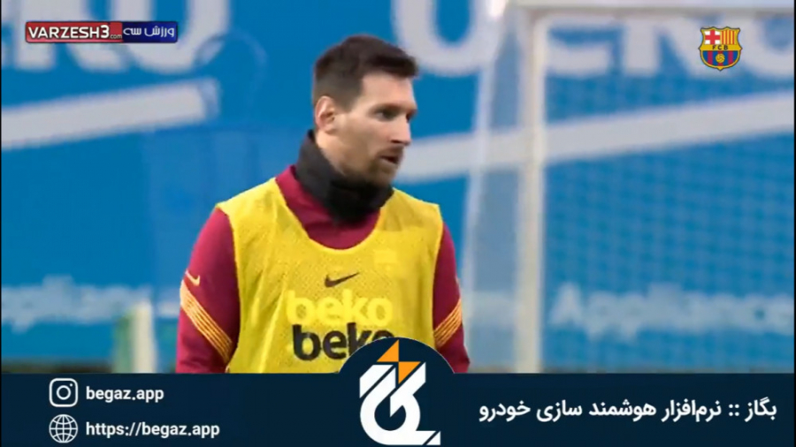 لیونل مسی در تمرینات بارسلونا...