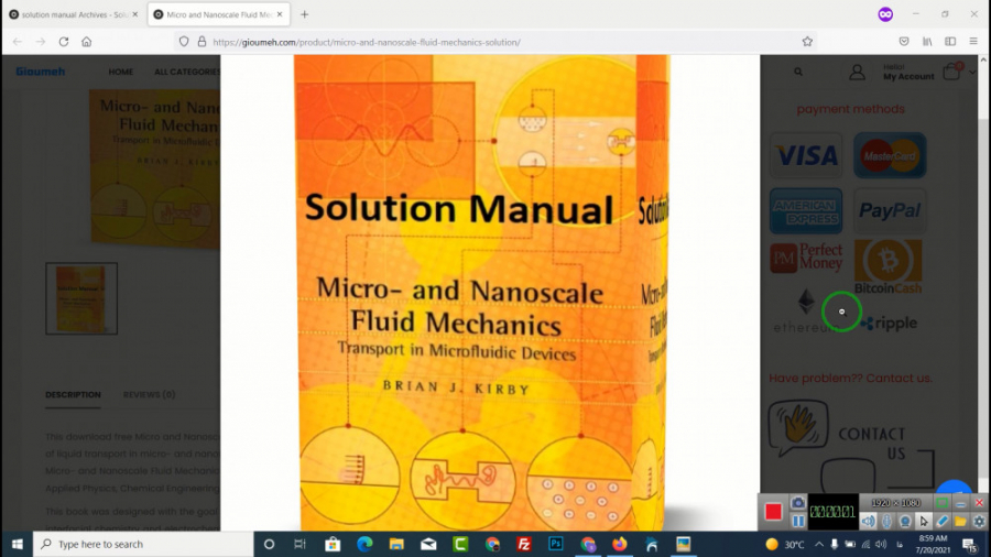 Solution manual of Micro and Nanoscale Fluid Mechanics Transport in ...