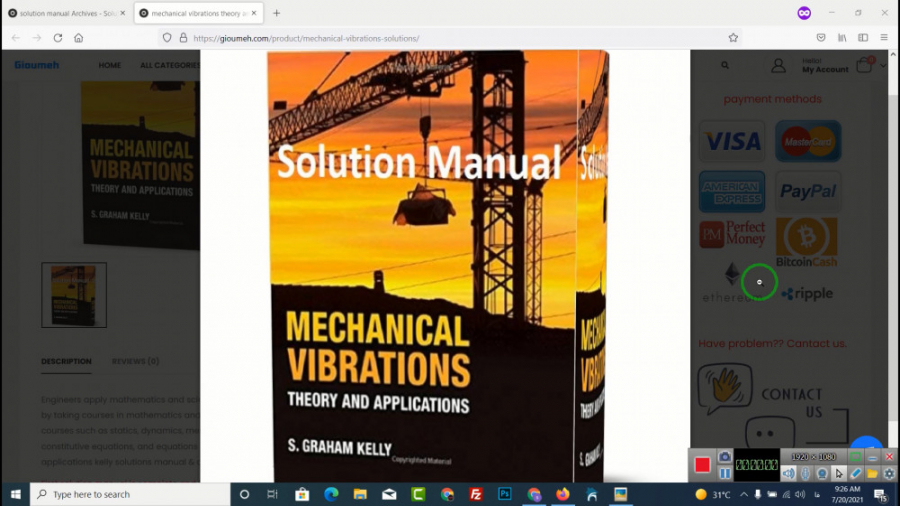solution manual of Mechanical Vibrations Theory and Applications pdf