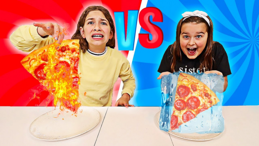 چالش خوراکی های سرد و گرم با م...