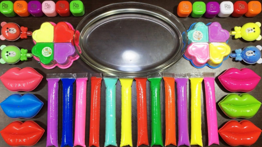 آموزش ساخت اسلایم های رنگی و خ...