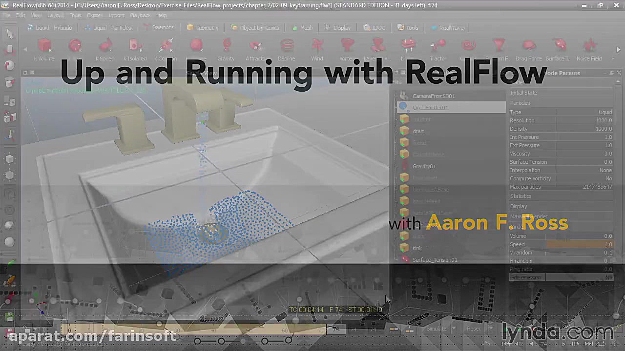دانلود آموزش شبیه سازی مایعات...