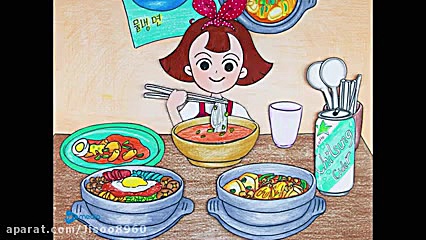 باربی(چالش اسمرفود غذا های چین...