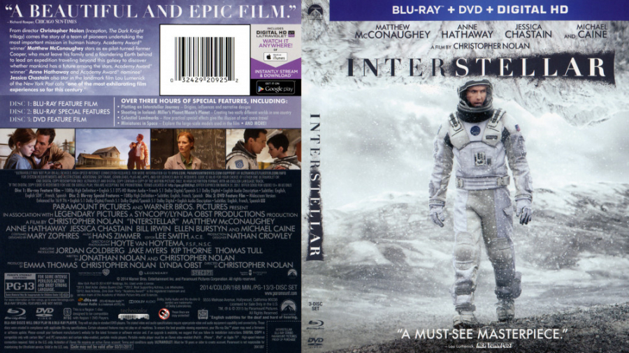 Interstellar 2014 فیلم سینمایی میان سیاره ایی با دوبله فارسی Full Hd 