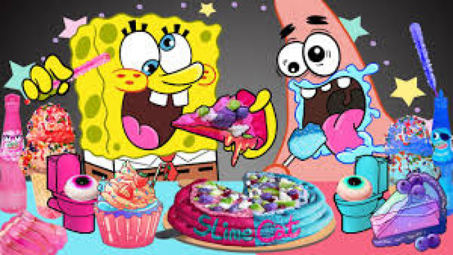 چالش باب اسفنجی پاتریک  گودزیل...