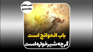 باب الحوائج است گرچه شیرخواره...