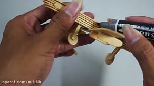 ساخت کاردستی هواپیما چوبی با چ...