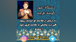 قرچه شور استاد محمدرضا شجریان...