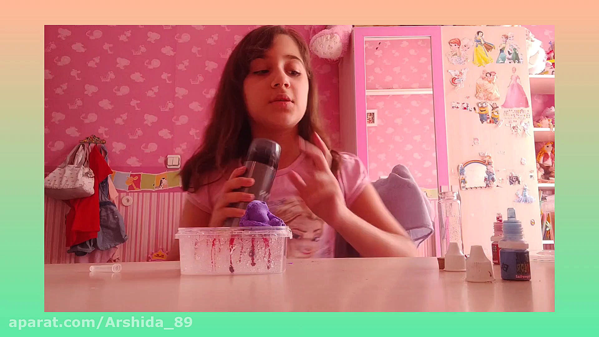 آمپول زدن و تزئین کردن اسلایم...