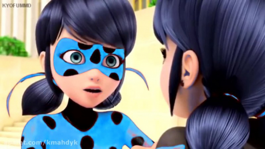 دختر کفشدوزکی و گربه سیاه دوبل...