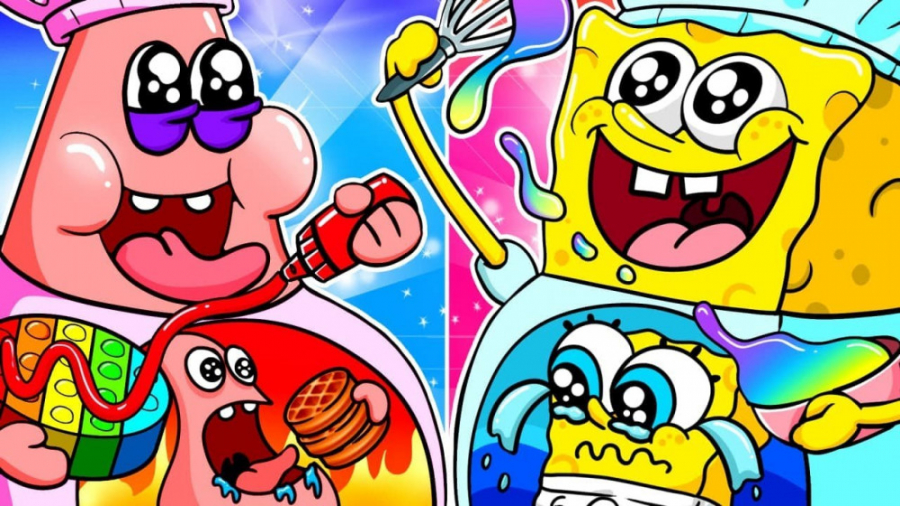 چالش پاپت باب اسفنجی و پاتریک