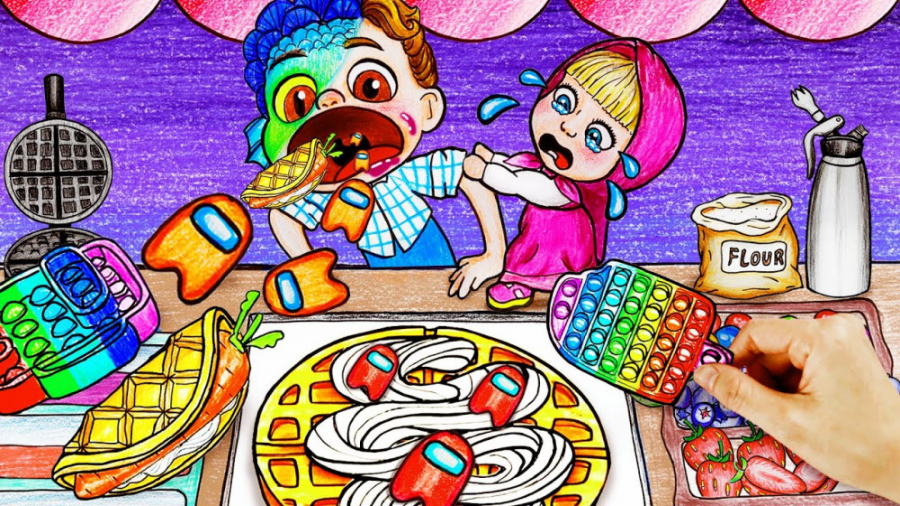 چالش ماشا میشا لوکا باب اسفنجی