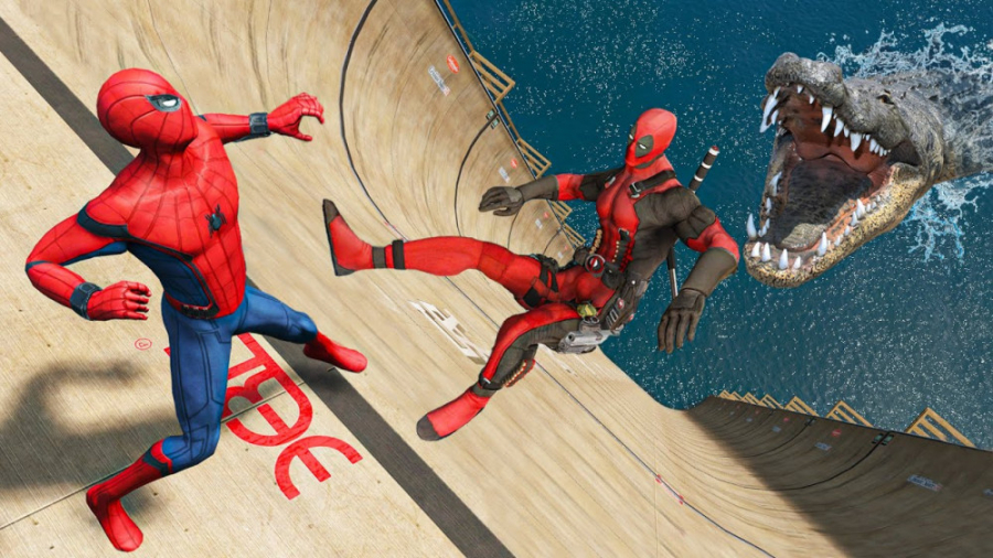 ددپول و مرد عنکبوتی در بازی GT...