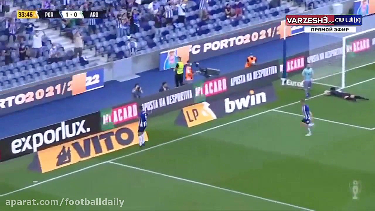 گل دوم پورتو به آروکا مهدی طار...