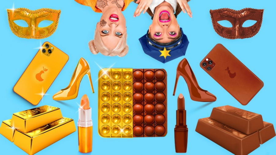 چالش شکلاتی دزد و پلیس  ترفند...