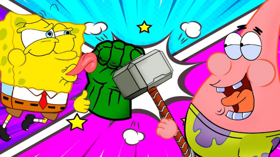 چالش اونجرز باب اسفنجی و پاتری...