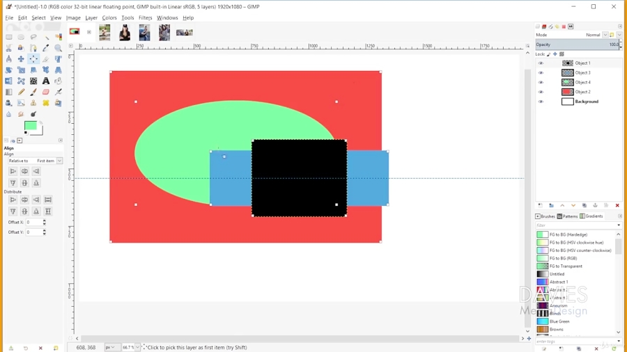 GIMP Alignment Tool Indepth Look
