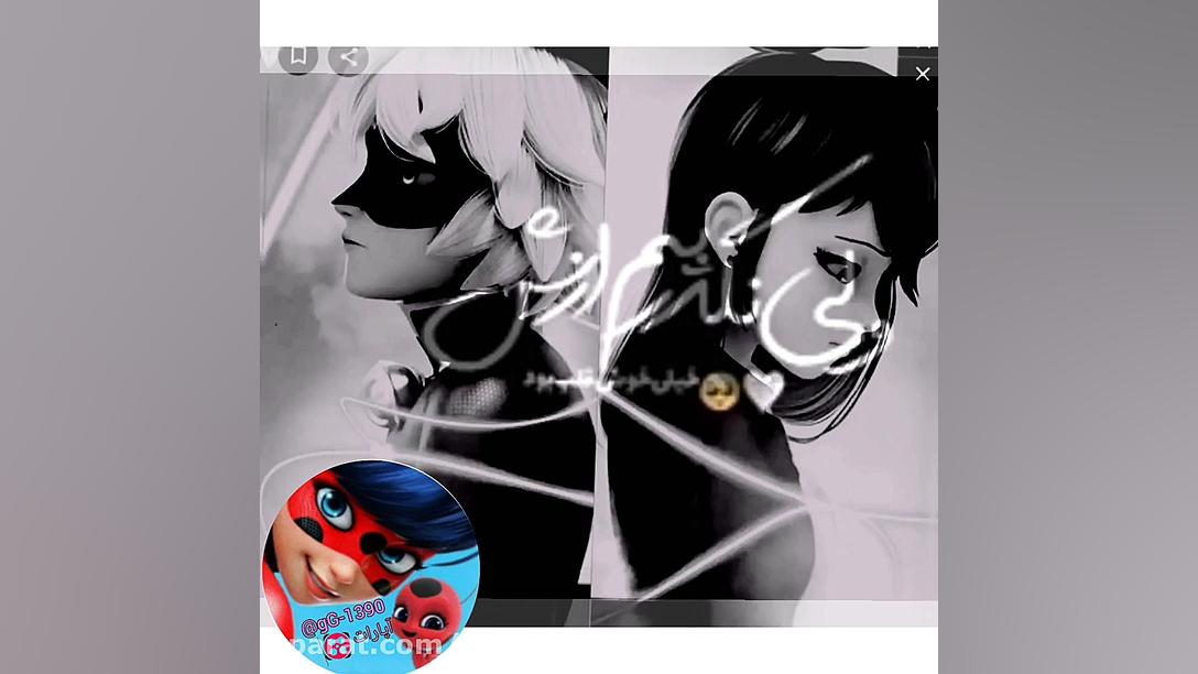 کلیپ نوشته غمگین مرینت آدرین