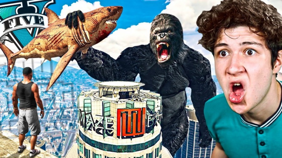 کینگ کنگ و کوسه مگالودون در GT...