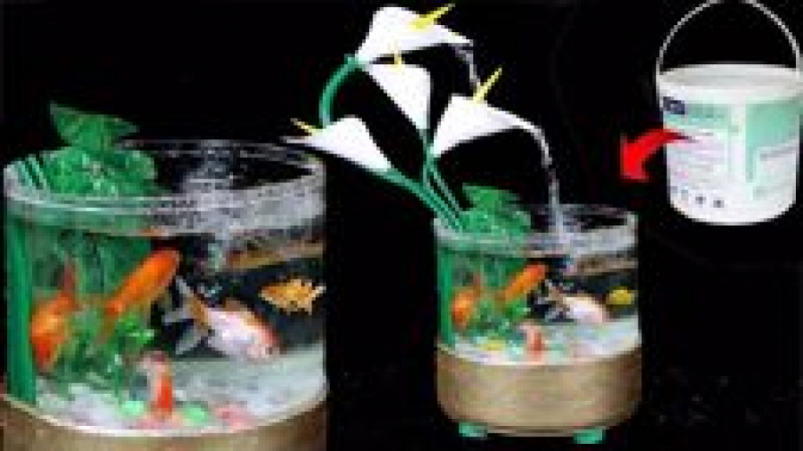 ترفند ساخت اکواریوم کوچک با اب...