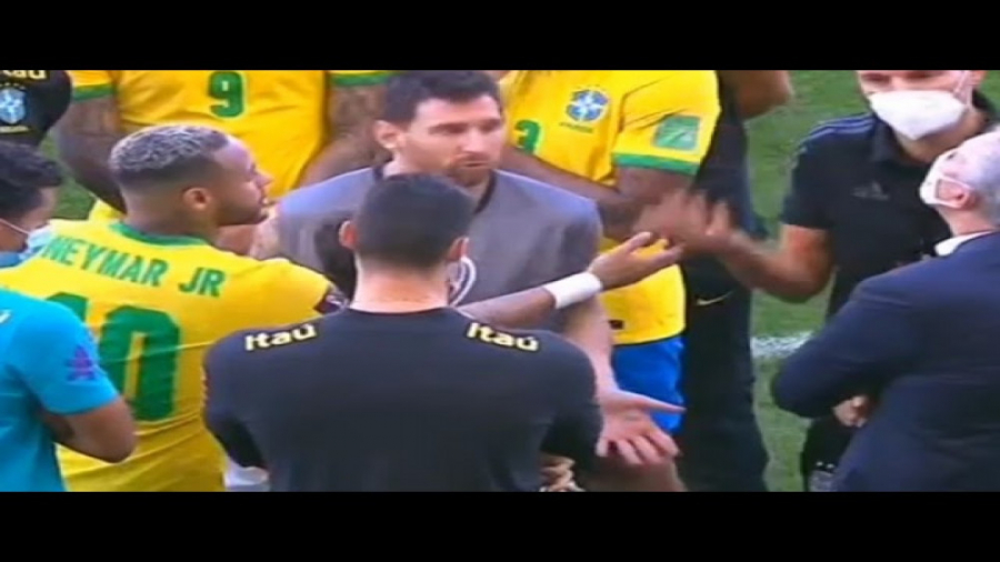 توقف بازی برزیل آرژانتین به دل...