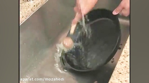 چگونه ماهی تابه چدنی iron cast...