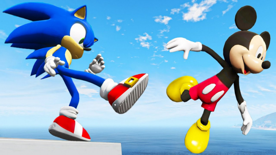 سونیک و میکی موس در GTA 5