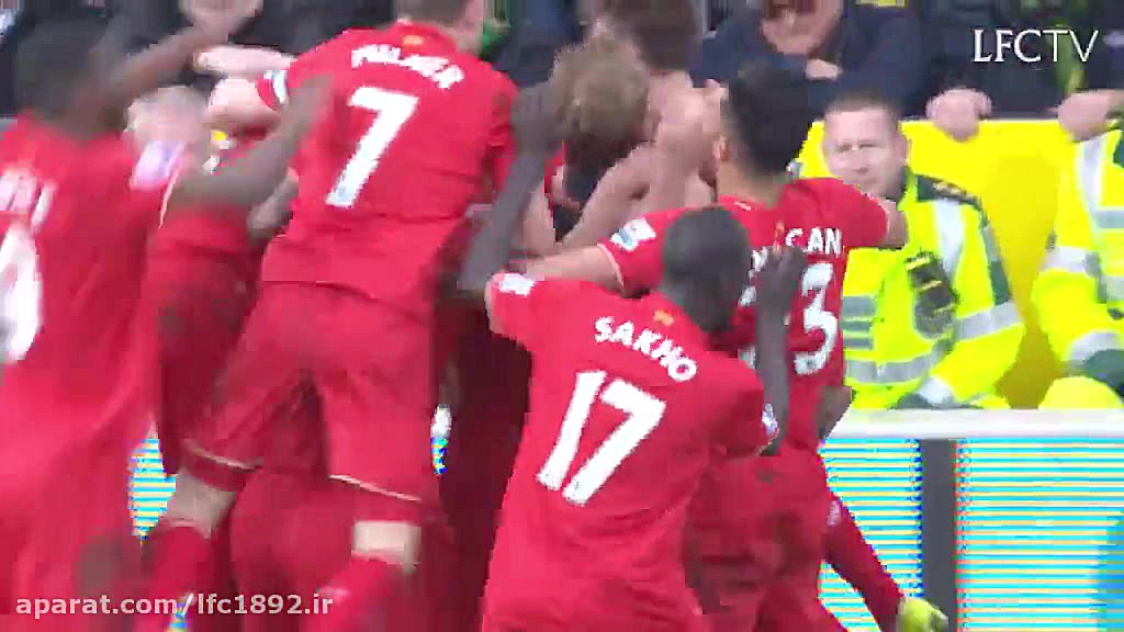 گل های بازی : لیورپول 5 4 نوری...