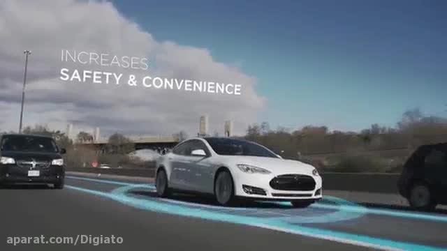 تیزر تسلا برای قابلیت اتوپایلو...