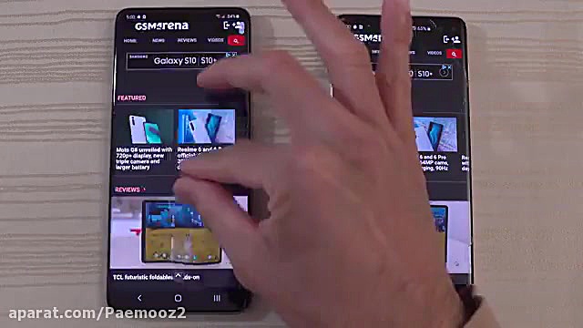 مقایسه گوشی سامسونگ Galaxy s10...