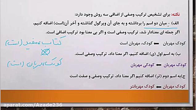 قسمت سوم دستور زبان فارسی