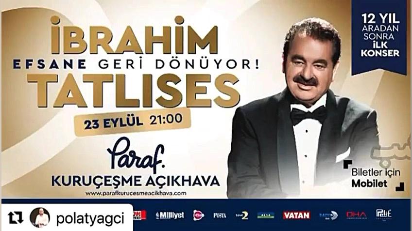 زمان کنسرت جدید ابراهیم تاتلیس...