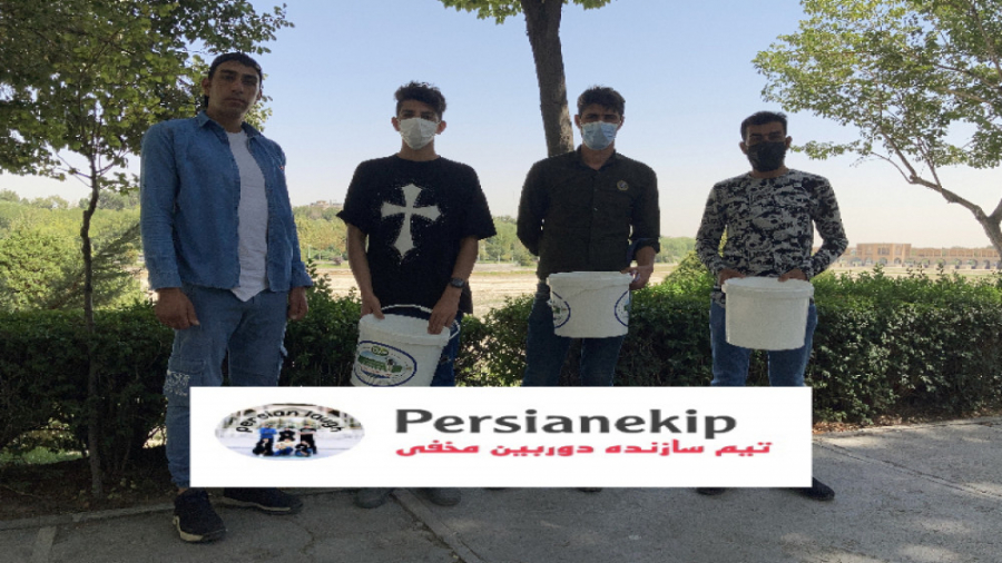 دوربین مخفی گذاشتن سطل رو سر م...