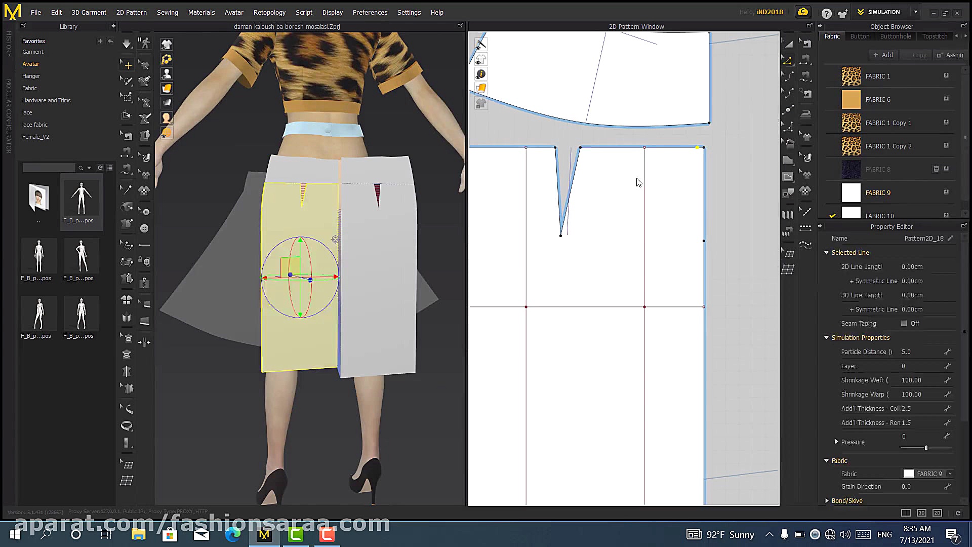 آموزش دامن طراحی دامن در وبسای...