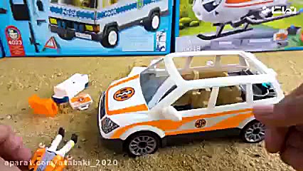 کارتون ماشین پلیس  آمبولانس  ه...