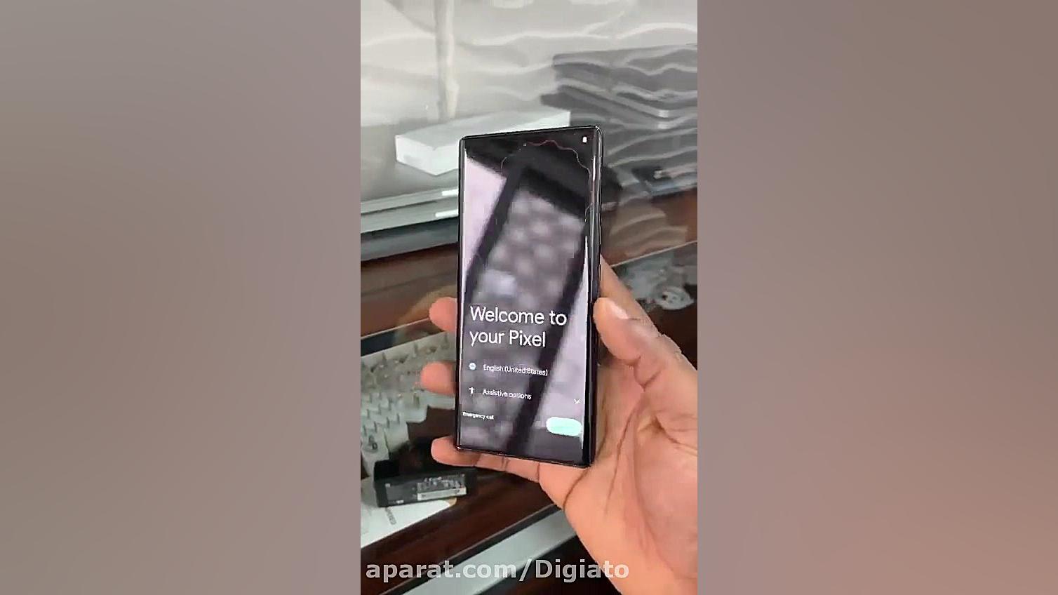 ویدیوی لو رفته از گوگل پیکسل ۶...