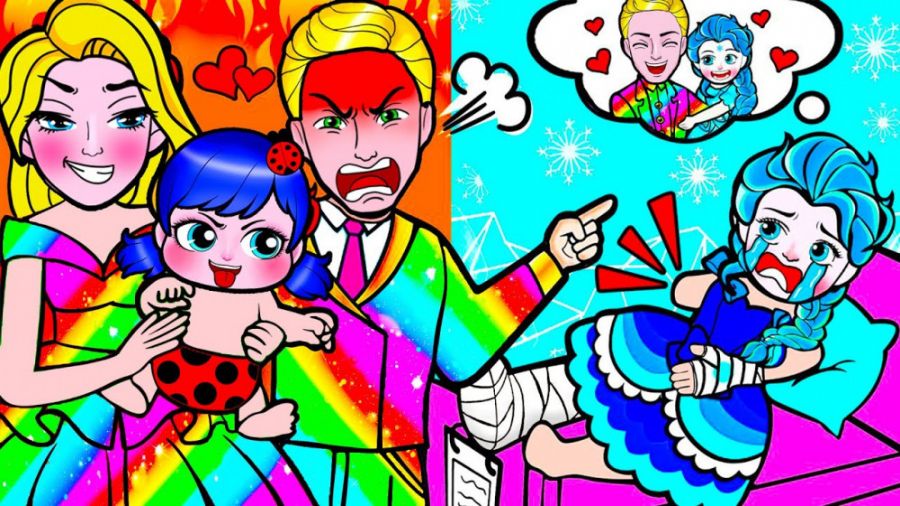 ایده های کارتونی السا و لیدی ب...