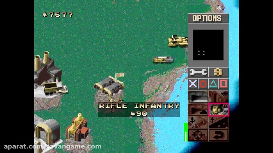 گیم پلی بازی Command Conquer Red Alert برای PS1