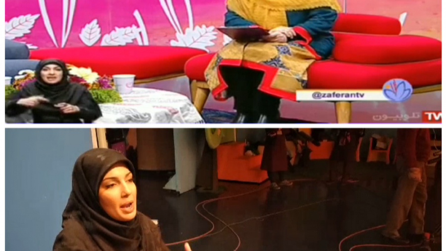 پشت صحنه برنامه زعفران و ترجمه...