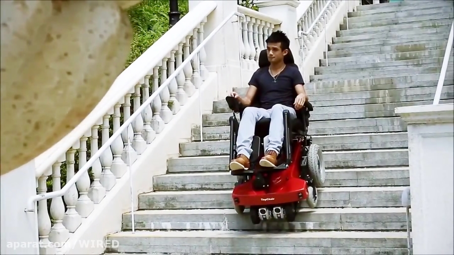 این ویلچر از پله ها هم بالا و...