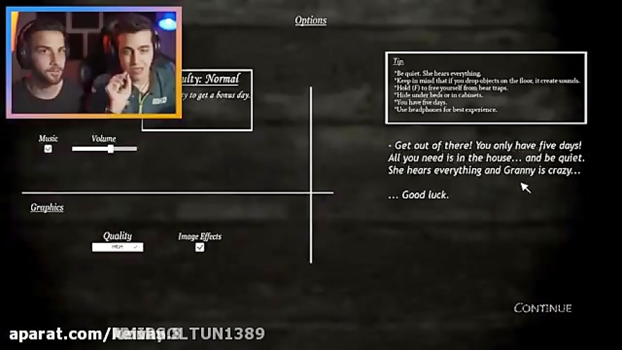 آریا کیوکسر بازی ترسناک گرنی