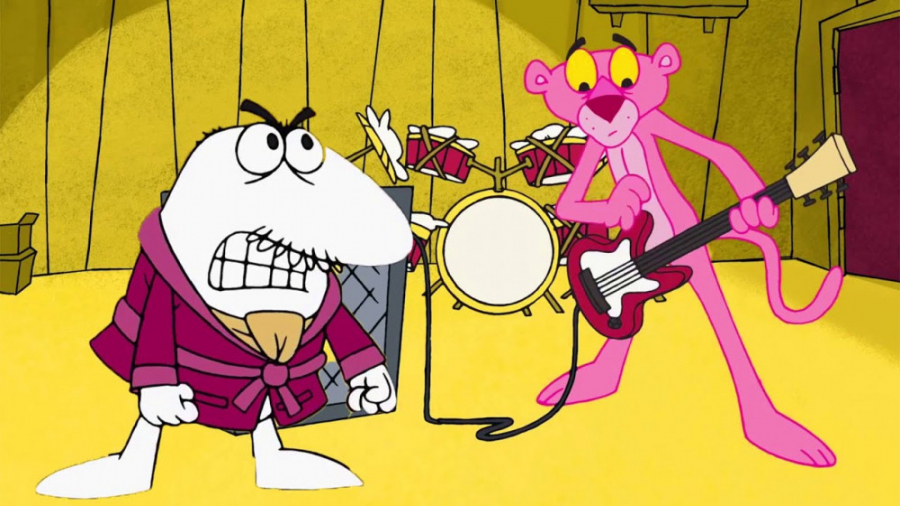 کارتون پلنگ صورتی:: گیتار برقی...