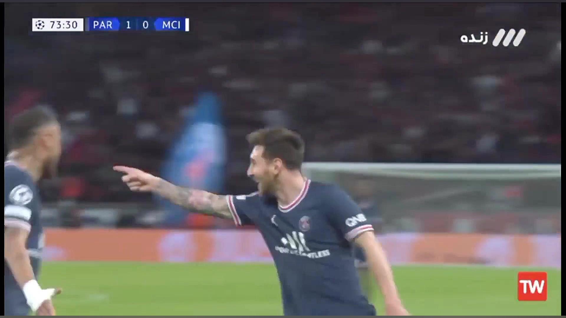 سوپر گل مسی به منچستر سیتی