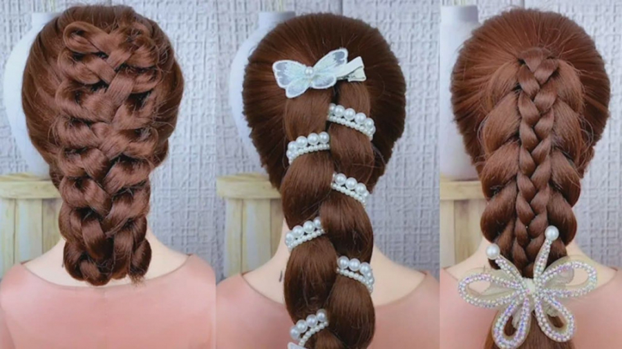 آموزش بافت مو دخترانه  بافت مو