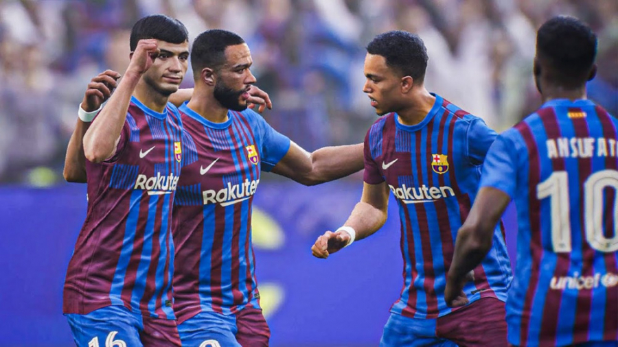 گیم پلی eFootball 2022  بارسلو...