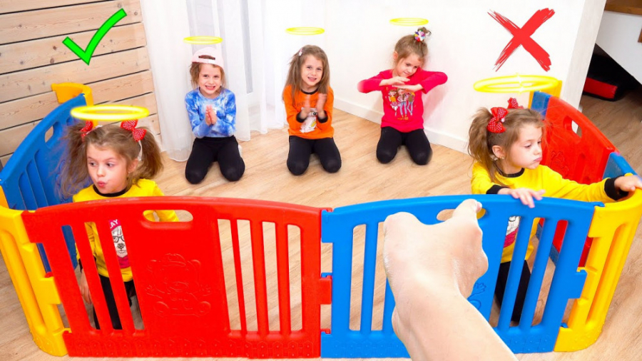 اوا و خواهر بچه در حال یادگیری...