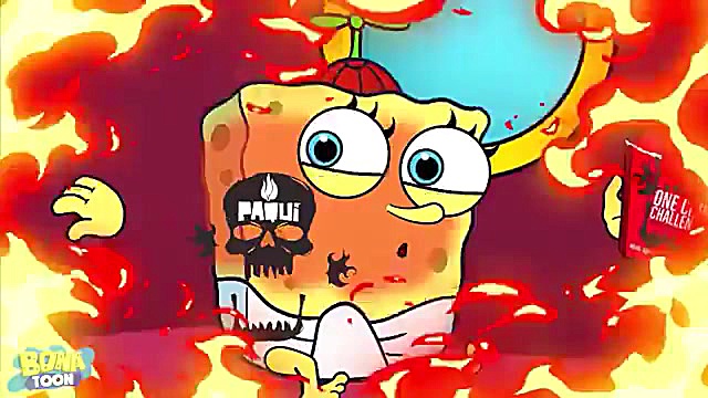 چالش 100 لایه ای باب اسفنجی و...