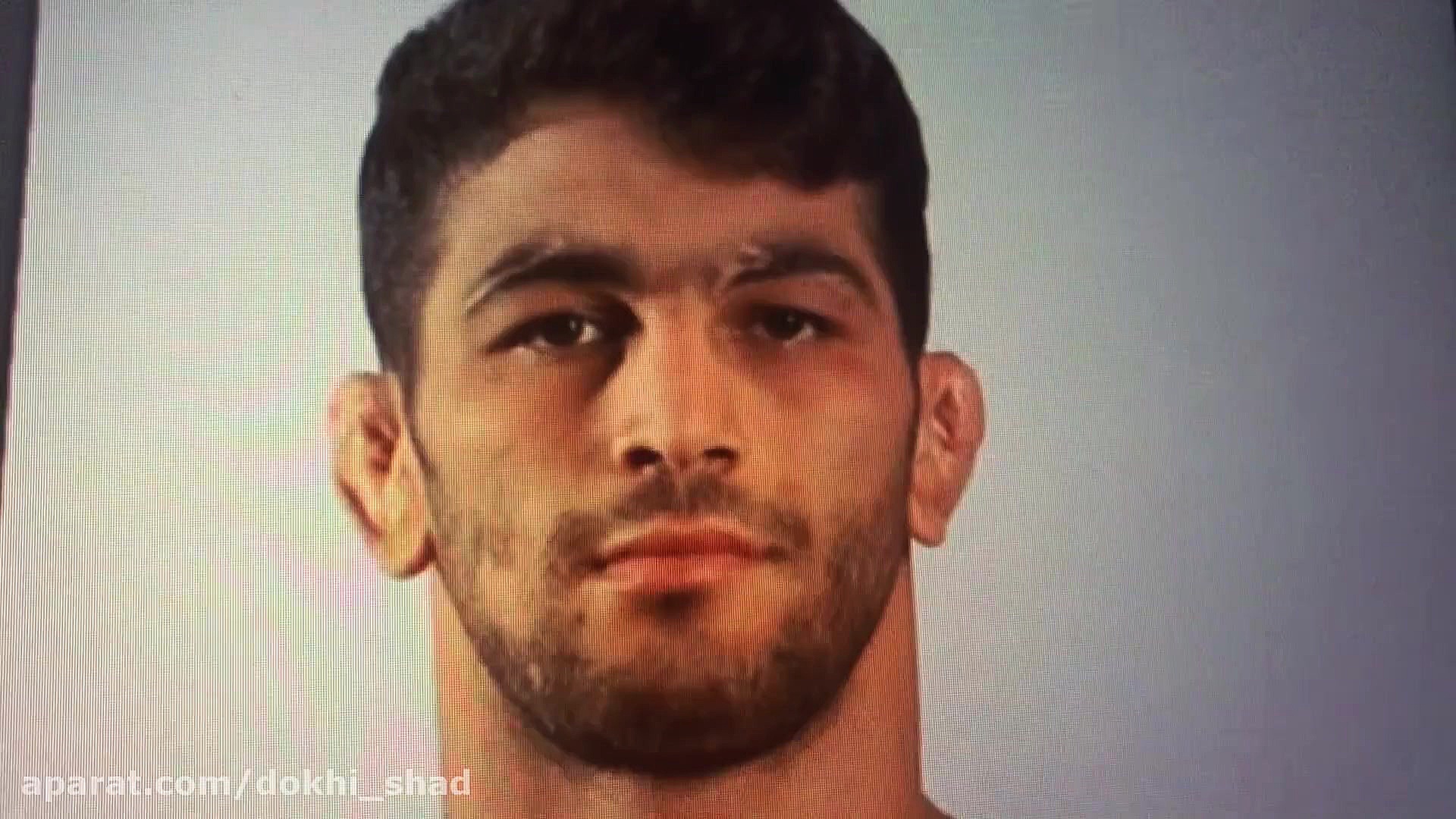 کشتی حسن یزدانی در مقابل حریف...