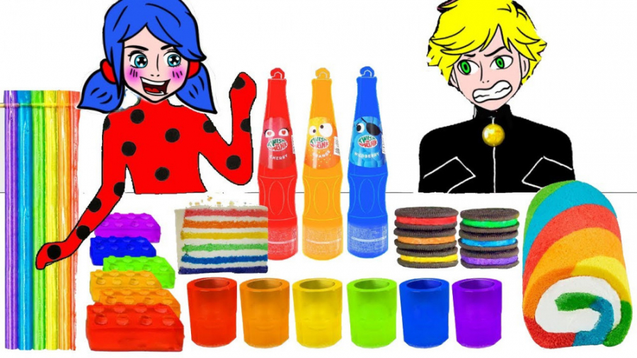 چالش رنگین کمانی لیدیباگ گربه...