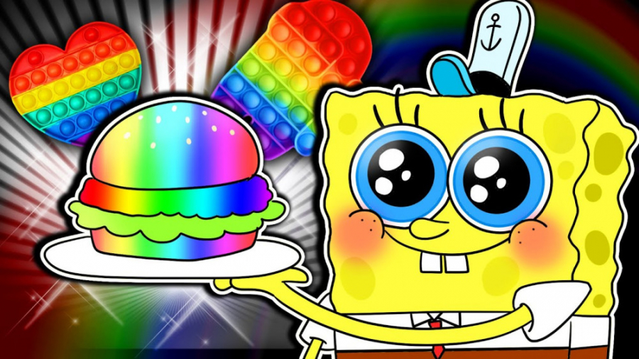 آشپزی پاپت رنگین کمانی باب اسف...